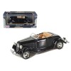 1934 Ford Coupe Convertible Black 1/24 Diecast Model Car by Motormax