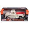 1955 Chevrolet 3100 Stepside Pickup Truck Cream with White Interior 'Timeless Legends' Series 1/24 Diecast Model Car by Motormax