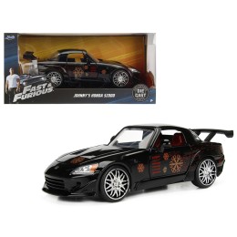 Johnny's 2001 Honda S2000 Black with Graphics 'Fast & Furious' Movie 1/24 Diecast Model Car by Jada