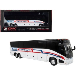 MCI J4500 Coach Bus 'International Stage Lines' White 'The Bus & Motorcoach Collection' Limited Edition to 504 pieces Worldwide 1/87 (HO) Diecast Model by Iconic Replicas