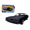 Letty's Plymouth Barracuda Matt Black 'Fast & Furious 7' Movie 1/24 Diecast Model Car by Jada