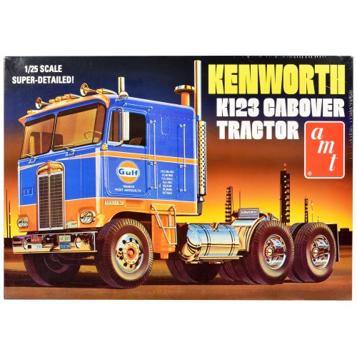 Skill 3 Model Kit Kenworth K-123 Cabover Truck Tractor 'Gulf Oil' 1/25 Scale Model by AMT