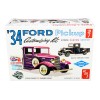 Skill 2 Model Kit 1934 Ford Pickup Truck 3 in 1 Kit 'Trophy Series' 1/25 Scale Model by AMT