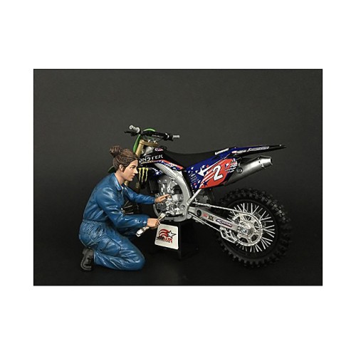 Mechanic Chole Figurine for 1/12 Scale Motorcycle Models by American Diorama