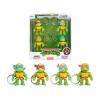 Set of 4 Diecast Figure Key Chains 'Teenage Mutant Ninja Turtles' TV Series 'Metalfigs' Series Diecast Models by Jada