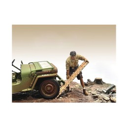 '4X4 Mechanic' Figure 8 with Board Accessory for 1/18 Scale Models by American Diorama