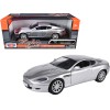 Aston Martin DB9 Coupe Silver Metallic 'Timeless Legends' 1/24 Diecast Model Car by Motormax