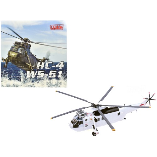 Westland Sea King HC.4 Helicopter 'White Livery 845 Naval Air Squadron United Nations Protection Force Bosnia/Croatia' (1995) British Royal Navy 1/72 Diecast Model by Legion