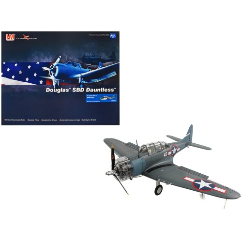 Douglas SBD-5 Dauntless Bomber Aircraft 'VB-16 USS Lexington' (1943) United States Navy 'Premium Collection' 1/32 Diecast Model by Hobby Master