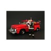 Firefighter Saving Life with Baby Figurine / Figure For 1:18 Models by American Diorama