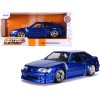 1989 Ford Mustang GT 5.0 Candy Blue with Silver Stripes 'Bigtime Muscle' 1/24 Diecast Model Car by Jada