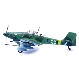 Junkers Ju 87G2 Stuka Bomber Aircraft '10.(Pz)/SG 2 Immelmann T6+BB Oberst Hans-Ulrich Rudel Romania' (1944) German Luftwaffe 'Wing' Series 1/72 Diecast Model by Panzerkampf