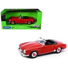 1955 Mercedes-Benz 190 SL Red 'NEX Models' Series 1/24 Diecast Model Car by Welly