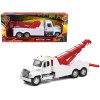 Freightliner 114SD Tow Truck White and Red 'Long Haul Trucker' Series 1/32 Diecast Model by New Ray