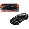 2020 Chevrolet Corvette C8 Stingray Black with Silver Stripes 'Timeless Legends' Series 1/24 Diecast Model Car by Motormax