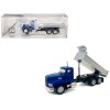 Mack Dump Truck Blue 1/87 (HO) Plastic Model Car by Promotex