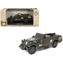 White M3 Scout Car Olive Drab 'United States Army' 1/43 Diecast Model by Militaria Die Cast
