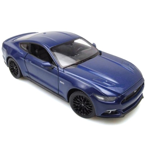 2015 Ford Mustang GT 5.0 Blue Metallic 'NEX Models' Series 1/24 Diecast Model Car by Welly