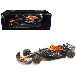 Red Bull Racing RB19 #11 Sergio Perez 'Oracle' 2nd Place F1 Formula One 'Italian GP' (2023) with Driver Limited Edition to 108 pieces Worldwide 1/18 Diecast Model Car by Minichamps