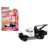1945 Dodge Power Wagon Wrecker Tow Truck 'Shell Oil' White and Black 'Running on Empty' Series 17 1/64 Diecast Model Car by Greenlight