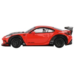 Toyota GR86 'LB-Nation - Liberty Walk' Red with Carbon Hood Limited Edition 1/64 Diecast Model Car by Mini GT