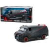 1983 GMC Vandura Black Weathered Version with Bullet Holes 'The A-Team' (1983-1987) TV Series 1/18 Diecast Model Car by Greenlight