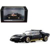 Lamborghini Miura SVR Black with Gold Accents and Wheels 1/43 Diecast Model Car by Kyosho
