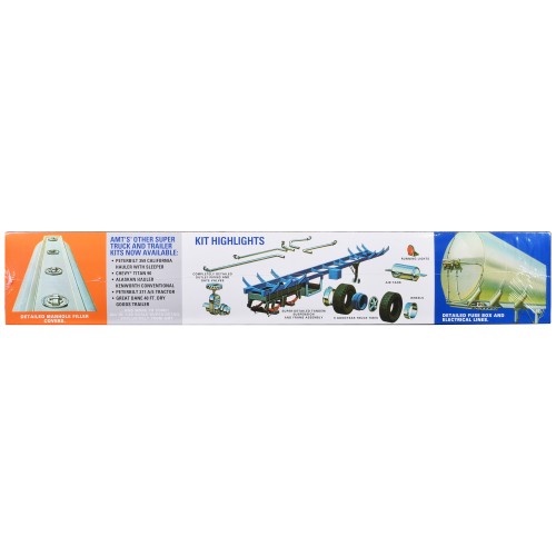 Skill 3 Model Kit Fruehauf Tanker Trailer 'Gulf Oil' 1/25 Scale Model by AMT