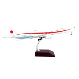 Boeing 777-300ER Commercial Aircraft 'Japan Air Self-Defense Force (JASDF)' White with Red Stripes 'Gemini 200' Series 1/200 Diecast Model Airplane by GeminiJets