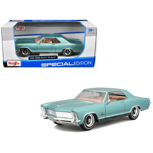 1965 Buick Riviera Gran Sport Light Blue Metallic 'Special Edition' Series 1/26 Diecast Model Car by Maisto