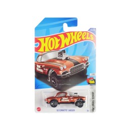 1962 Chevrolet Corvette Gasser 'Mad Mouse' Copper Metallic with Black Stripes 'HW Drag Strip' Series Diecast Model Car by Hot Wheels
