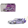 Skyline C210 Kaido Racer 'Bosozoku Style' RHD (Right Hand Drive) #210 Purple and Silver 1/64 Diecast Model Car by Pop Race