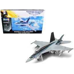Level 5 Model Kit Maverick's F/A-18E Super Hornet Jet 'Top Gun: Maverick' (2022) Movie 1/48 Scale Model by Revell