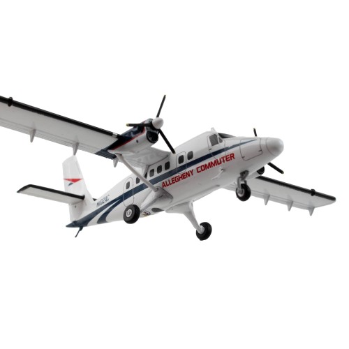 De Havilland DHC-6-300 Commercial Aircraft 'Allegheny Airlines' White with Blue Stripes 'Gemini 200' Series 1/200 Diecast Model Airplane by GeminiJets