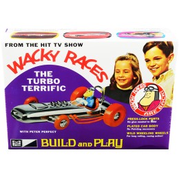Skill 2 Snap Model Kit The Turbo Terrific with Peter Perfect Figurine 'Wacky Races' (1968) TV Series 1/25 Scale Model by MPC