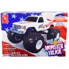 Skill 1 Snap Model Kit Chevrolet Silverado 'USA-1' Monster Truck 1/32 Scale Model by AMT