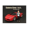 Camera Crew Figure IV 'Pretty Reporter' For 1:24 Scale Models by American Diorama