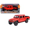 2021 Jeep Gladiator Overland (Closed Top) Pickup Truck Red 1/24-1/27 Diecast Model Car by Motormax