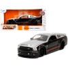 2008 Ford Shelby Mustang GT-500KR Silver and Black with Red Stripes 'Bigtime Muscle' Series 1/24 Diecast Model Car by Jada