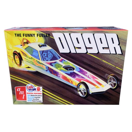 Skill 2 Model Kit Digger Dragster 'The Funny Fueler' 1/25 Scale Model by AMT