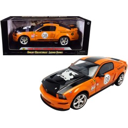 2008 Ford Shelby Mustang #08 'Terlingua' Orange and Black 'Shelby Collectibles Legend' Series 1/18 Diecast Model Car by Shelby Collectibles