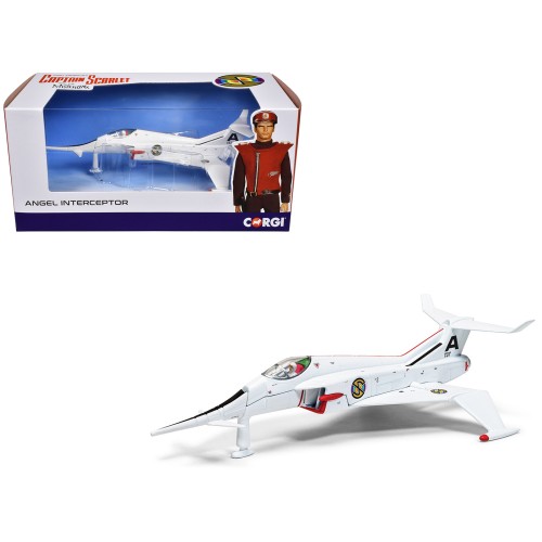 Angel Interceptor Aircraft 'World Army Air Force' White 'Captain Scarlet and the Mysterons' (1967-1968) TV Series Diecast Model by Corgi