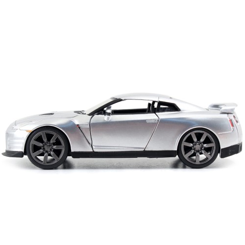Brian's Nissan GT-R (R35) Silver Metallic 'Fast & Furious' Movie 1/32 Diecast Model Car by Jada