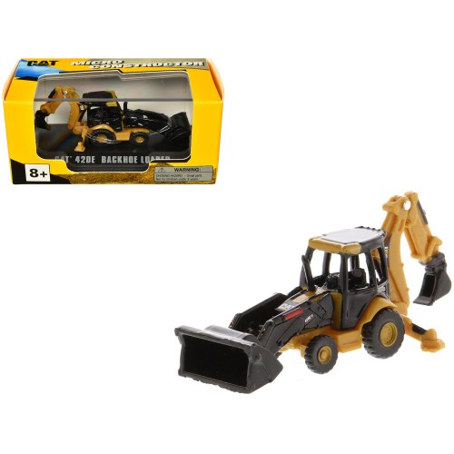 CAT Caterpillar 420E Backhoe Loader Yellow 'Micro-Constructor' Series Diecast Model by Diecast Masters