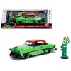 1953 Chevrolet Bel Air Green and Red Top with Poison Ivy Diecast Figure 'DC Comics Bombshells' Series 1/24 Diecast Model Car by Jada