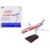 Boeing 727-200 Commercial Aircraft 'Braniff International Airways - Calder Bicentennial Livery' White with Red and Blue Stripes 'Gemini 200' Series 1/200 Diecast Model Airplane by GeminiJets