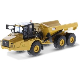 CAT Caterpillar 745 Articulated Dump Truck 'Brent Scarbrough & Co. - Back the Blue' Black with Graphics 'High Line' Series 1/50 Diecast Model by Diecast Masters