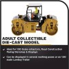 CAT Caterpillar CB-13 Tandem Vibratory Roller with Cab Yellow and Black 1/64 Diecast Model by Diecast Masters