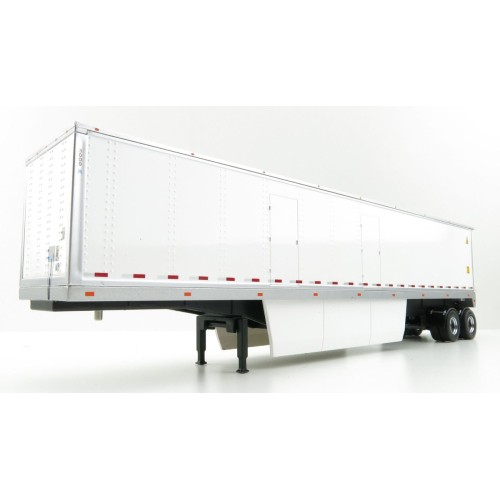 53' Dry Cargo Van Trailer White 'Transport Series' 1/50 Diecast Model by Diecast Masters