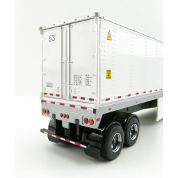 53' Dry Cargo Van Trailer White 'Transport Series' 1/50 Diecast Model by Diecast Masters